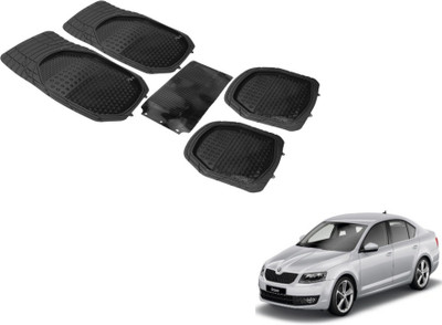 MOCKHE PVC (Polyvinyl Chloride) Standard Mat For  Skoda Octavia(Black)