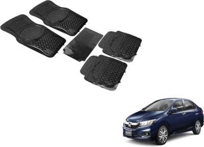 MOCKHE PVC (Polyvinyl Chloride) Standard Mat For  Honda New City(Black)