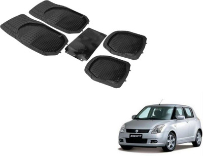 Auto Hub PVC (Polyvinyl Chloride) Standard Mat For  Maruti Suzuki Swift(Black)