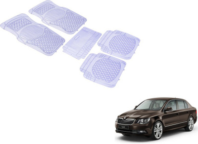 MOCKHE PVC (Polyvinyl Chloride) Standard Mat For  Skoda Superb(Clear)