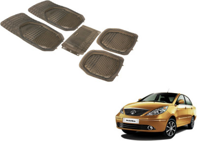 MOCKHE PVC (Polyvinyl Chloride) Standard Mat For  Tata Manza(Grey)