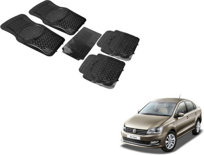 MOCKHE PVC (Polyvinyl Chloride) Standard Mat For  Volkswagen Vento(Black)