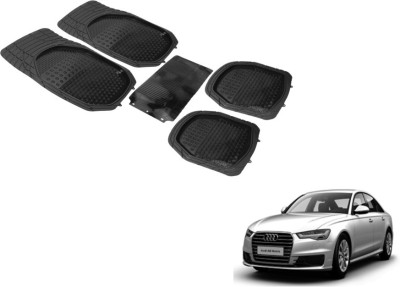 Auto Hub PVC (Polyvinyl Chloride) Standard Mat For  Audi A6(Black)