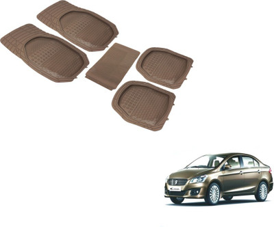 Auto Hub PVC (Polyvinyl Chloride) Standard Mat For  Maruti Suzuki Ciaz(Beige)