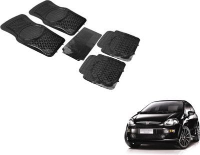 MOCKHE PVC (Polyvinyl Chloride) Standard Mat For  Fiat Punto Evo(Black)