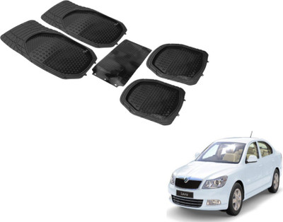 MOCKHE PVC (Polyvinyl Chloride) Standard Mat For  Skoda Laura(Black)