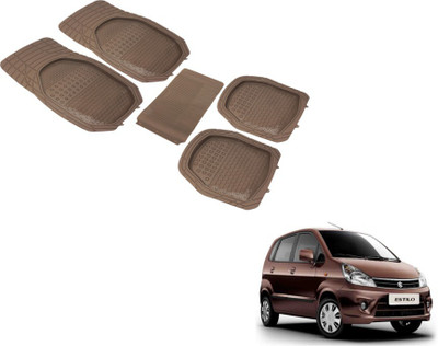 MOCKHE PVC (Polyvinyl Chloride) Standard Mat For  Maruti Suzuki Zen Estilo(Beige)