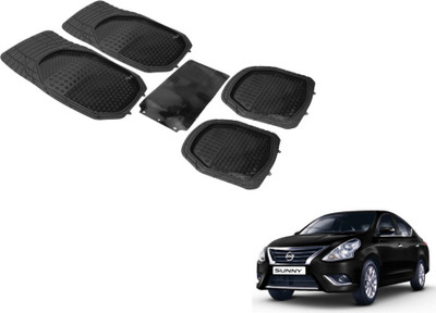 MOCKHE PVC (Polyvinyl Chloride) Standard Mat For  Nissan Sunny(Black)