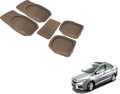 MOCKHE PVC (Polyvinyl Chloride) Standard Mat For  Honda Universal For Car(Beige)
