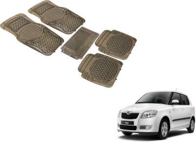 MOCKHE PVC (Polyvinyl Chloride) Standard Mat For  Skoda Fabia(Grey)