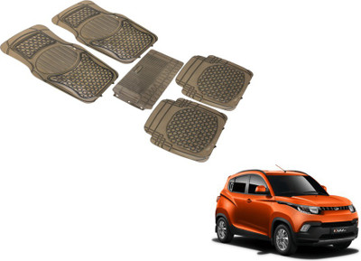 MOCKHE PVC (Polyvinyl Chloride) Standard Mat For  Mahindra KUV 100(Grey)