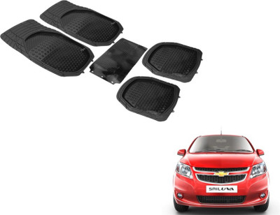 Auto Hub PVC (Polyvinyl Chloride) Standard Mat For  Chevrolet UVA(Black)