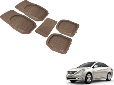 Auto Hub PVC (Polyvinyl Chloride) Standard Mat For  Hyundai Sonata Embera(Beige)