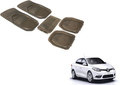 Auto Hub PVC (Polyvinyl Chloride) Standard Mat For  Renault Fluence(Grey)