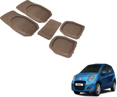 MOCKHE PVC (Polyvinyl Chloride) Standard Mat For  Maruti Suzuki A-Star(Beige)