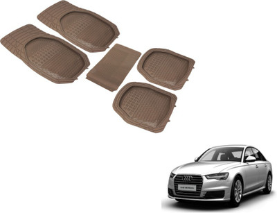 MOCKHE PVC (Polyvinyl Chloride) Standard Mat For  Audi A6(Beige)