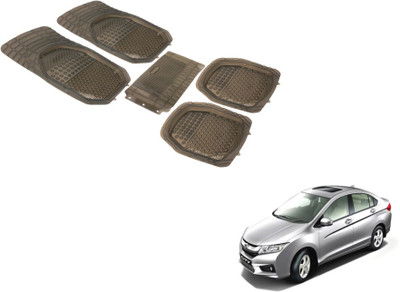 MOCKHE PVC (Polyvinyl Chloride) Standard Mat For  Honda City(Grey)