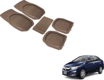 MOCKHE PVC (Polyvinyl Chloride) Standard Mat For  Honda New City(Beige)