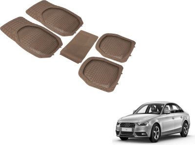Auto Hub PVC (Polyvinyl Chloride) Standard Mat For  Audi A4(Beige)