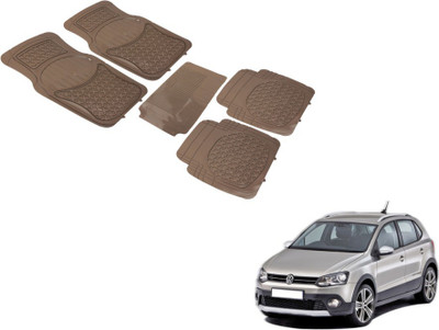 MOCKHE PVC (Polyvinyl Chloride) Standard Mat For  Volkswagen Polo Cross(Beige)