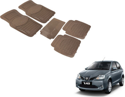 MOCKHE PVC (Polyvinyl Chloride) Standard Mat For  Toyota Etios Liva(Beige)