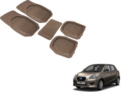 Auto Hub PVC (Polyvinyl Chloride) Standard Mat For  Datsun Go(Beige)