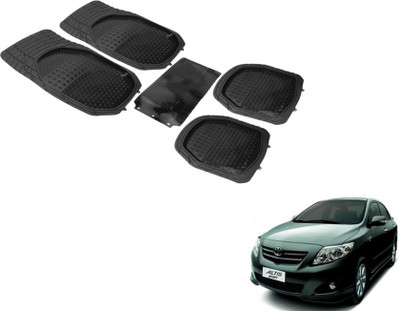 Auto Hub PVC (Polyvinyl Chloride) Standard Mat For  Toyota Altis(Black)