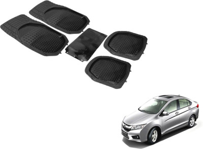 Auto Hub PVC (Polyvinyl Chloride) Standard Mat For  Honda Universal For Car(Black)