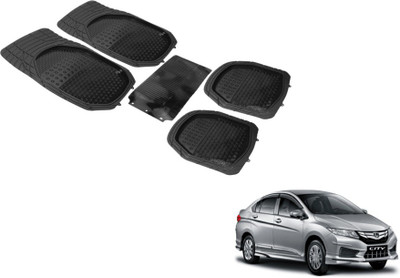 MOCKHE PVC (Polyvinyl Chloride) Standard Mat For  Honda New City(Black)