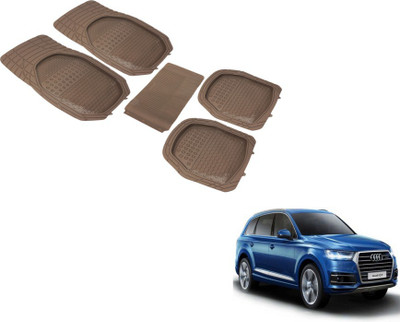 Auto Hub PVC (Polyvinyl Chloride) Standard Mat For  Audi Q7(Beige)