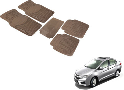 MOCKHE PVC (Polyvinyl Chloride) Standard Mat For  Honda City(Beige)