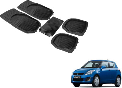 Auto Hub PVC (Polyvinyl Chloride) Standard Mat For  Maruti Suzuki New Swift(Black)
