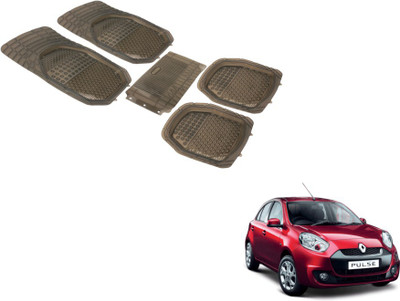 Auto Hub PVC (Polyvinyl Chloride) Standard Mat For  Renault Pulse(Grey)