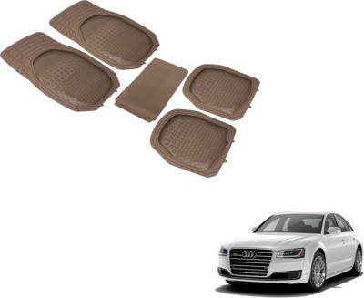 Auto Hub PVC (Polyvinyl Chloride) Standard Mat For  Audi A8(Beige)