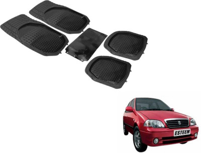 Auto Hub PVC (Polyvinyl Chloride) Standard Mat For  Maruti Suzuki Esteem(Black)