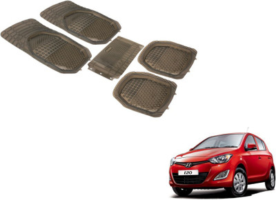 Auto Hub PVC (Polyvinyl Chloride) Standard Mat For  Hyundai i20(Grey)