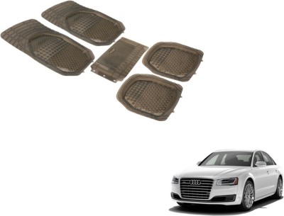 Auto Hub PVC (Polyvinyl Chloride) Standard Mat For  Audi A8(Grey)