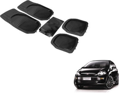 Auto Hub PVC (Polyvinyl Chloride) Standard Mat For  Fiat Punto Evo(Black)