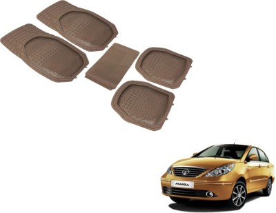 MOCKHE PVC (Polyvinyl Chloride) Standard Mat For  Tata Manza(Beige)