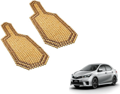 MOCKHE Wooden Bead Seating Pad For  Toyota Corolla Altis(Car Seats Beige)