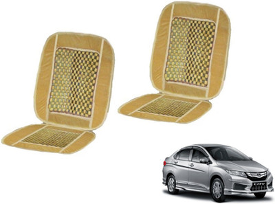 MOCKHE Cushion, Wooden Bead Seating Pad For  Honda New City(Car Seats Beige)