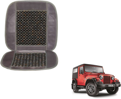 MOCKHE Cushion, Wooden Bead Seating Pad For  Mahindra Thar(Car Seats Grey)