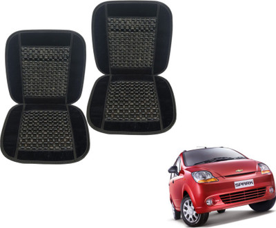 MOCKHE Cushion, Wooden Bead Seating Pad For  Chevrolet Spark(Car Seats Black)