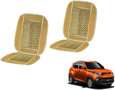MOCKHE Cushion, Wooden Bead Seating Pad For  Mahindra KUV 100(Car Seats Beige)