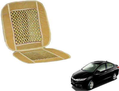 MOCKHE Cushion, Wooden Bead Seating Pad For  Honda City(Car Seats Beige)