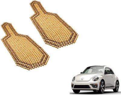MOCKHE Wooden Bead Seating Pad For  Volkswagen Beetle(Car Seats Beige)