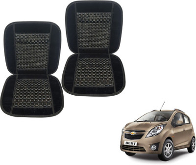 MOCKHE Cushion, Wooden Bead Seating Pad For  Chevrolet Beat(Car Seats Black)