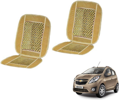 MOCKHE Cushion, Wooden Bead Seating Pad For  Chevrolet Beat(Car Seats Beige)