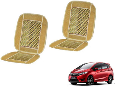 MOCKHE Cushion, Wooden Bead Seating Pad For  Honda Jazz(Car Seats Beige)