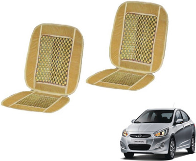 MOCKHE Cushion, Wooden Bead Seating Pad For  Hyundai Fluidic Verna(Car Seats Beige)
